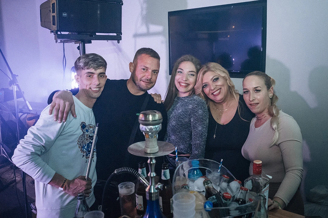 Foto grupo de fiesta